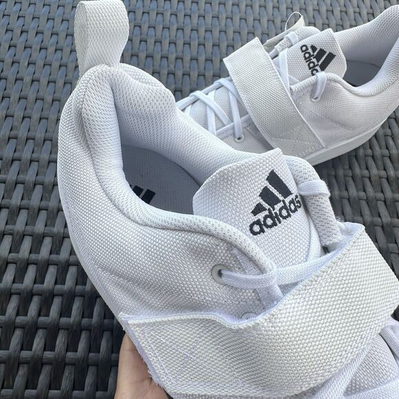Adidas Powerlift 4 Men\'s Athletic Shoes White Black BC0347 Size 14 main image 12